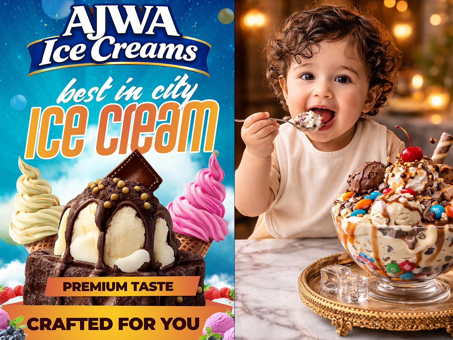 AJWA Ice Cream Main Design